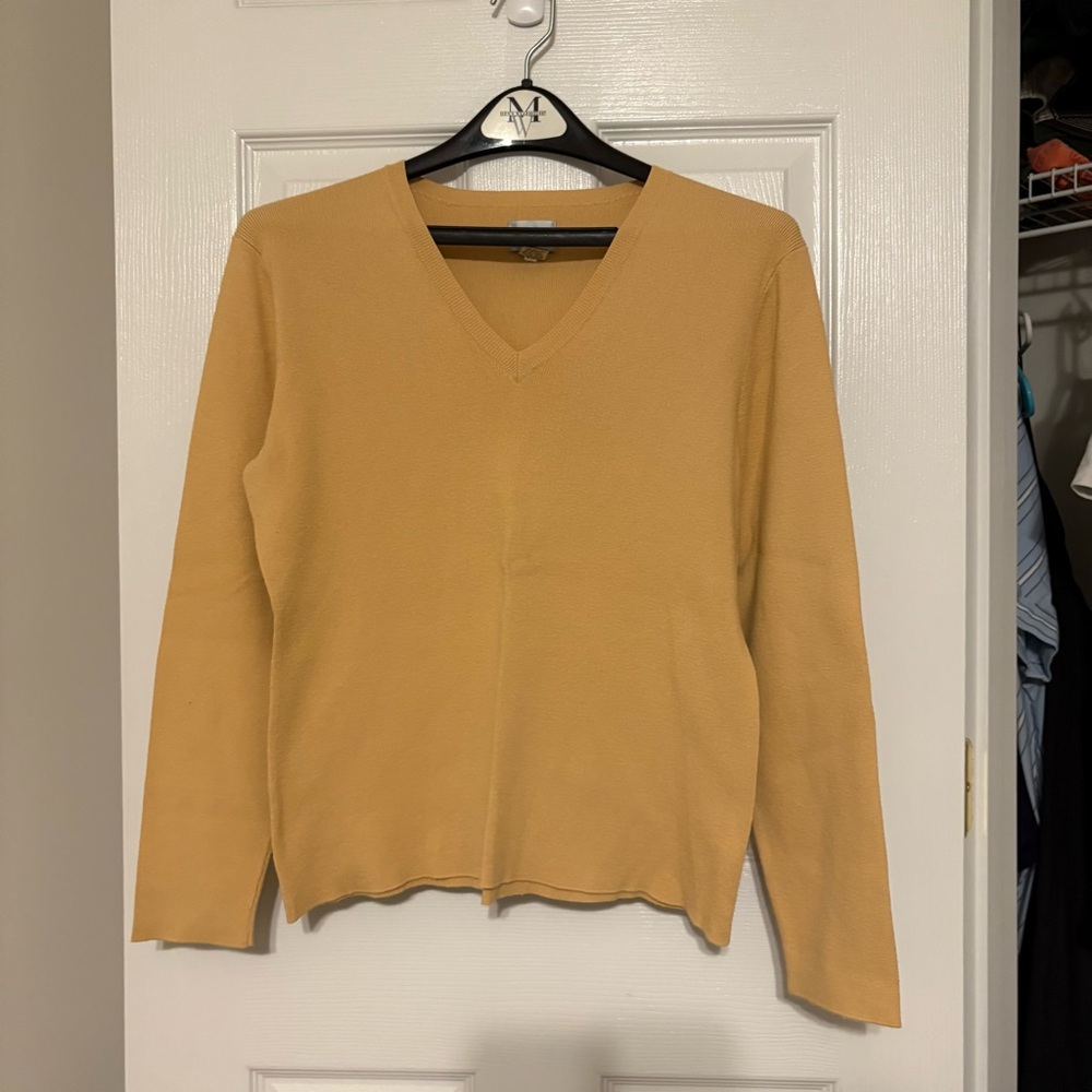 Chico’s V-Neck Mustard Sweater